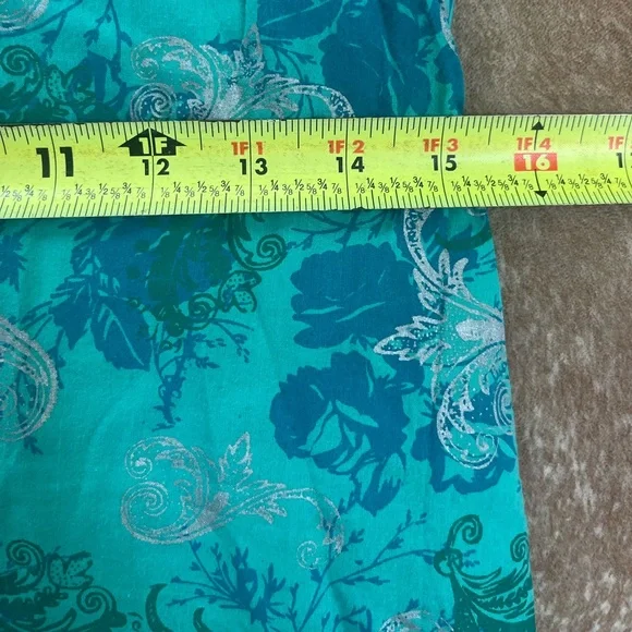 Vintage Indian block, print tunic cotton, BoHo festival, mini sundress s - Picture 8 of 10